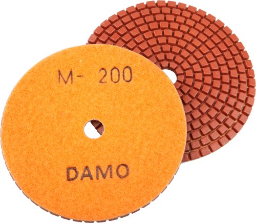 3 Damo Wet Diamond Polishing Pad Grit 200 For Granite Concrete Marble Countertop Floor Polish
