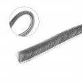 Uxcell Brush Weather Stripping 5m 16 4ft Card-slot Seal Strip Pile Weatherstrip Door Sweep For Window 5x7mm Wxh