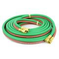 Interstate Pneumatics Hw44-100 1 4 In X 100 Ft Grade R Twin Gas Welding Hose 200 Psi W P 