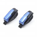 Uxcell 2pcs Blue Plastic Car Auto Sun Visor Glasses Sunglasses Card Ticket Holder Clip
