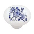 Dutch Roosters High Gloss Ceramic Drawer Knob 
