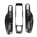Car Remote Control Key Fob Covers Trim Cover Replacement For Carbon Fiber Shells 