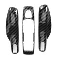 Car Remote Control Key Fob Covers Trim Cover Replacement For Carbon Fiber Shells