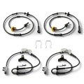 Carbhub Abs Wheel Speed Sensor 4pcs For Dodge 2001-2005 Grand Caravan Fwd Town Country 2001-2003 Voyager Front Rear Left Right 