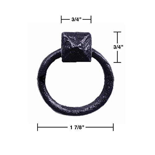 Wrought Iron Ring Pull Cabinet Gate Door 1-7 8 Dia Renovators Supply