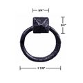Wrought Iron Ring Pull Cabinet Gate Door 1-7 8 Dia Renovators Supply