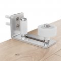 Smartstandard Sliding Barn Door Floor Guide For Bottom Adjustable Roller 8 Setup Options Diyers Flush Design Flat Stay Brushed 