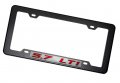 Erpart Black Carbon Fiber Look License Plate Frame With 5 7 Lt1 Red On Silver Highly Polished Real Aluminum Emblem