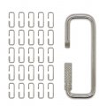 Lucky Line 2a Rectangular Key Ring With Turn Twist Sleeve Closure 