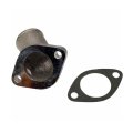 Engine Coolant Thermostat Housing For Isuzu Pickup 1991 1992 1993 1994 Metal Natural Finish 45 Degrees Neck Angle 1 5 In