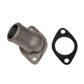 Engine Coolant Thermostat Housing For Isuzu Pickup 1991 1992 1993 1994 Metal Natural Finish 45 Degrees Neck Angle 1 5 In