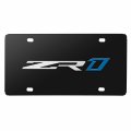 Ipick Image For Chevrolet Corvette C7 Zr1 3d Logo Black Metal License Plate