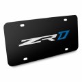Ipick Image For Chevrolet Corvette C7 Zr1 3d Logo Black Metal License Plate