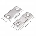 Uxcell Thin Magnetic Cabinet Door Catch Metal Magnet Latches 41 5 X 16 3mm 8pcs