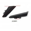 Httmt Sp-kz900- Fairing Side Decorative Panel Cover Plate Compatible With Kawasaki Z900 2017 Glossblack Aluminum