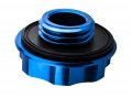 Vms Racing Blue Oil Cap With Powered By H22 Emblem In Cnc Machined Billet Aluminum Compatible Honda Series Engines