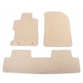 Floor Mats For 2006-2011 Honda Civic Carpet Front Rear Beige 3pc Nylon By Ikon Motorsports A 2007 2008 2009 2010