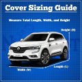 North East Harbor Superior Suv Car Cover Waterproof All Weather Full Exterior Breathable Outdoor Indoor Gray Fits Suvs And