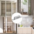 Uxcell 5pcs Double Ball Tension Roller Catch Latch Solid Brass Cabinet Door Adjustable With Screws For Closet Furniture Silver