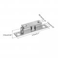 Uxcell 5pcs Double Ball Tension Roller Catch Latch Solid Brass Cabinet Door Adjustable With Screws For Closet Furniture Silver