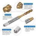 2pcs Spiral Flute Thread Taps Metric M4 X 0 7 H2 Screw Threading Tap Titanium Coated M2 High Speed Steel Machine Tapping Tools
