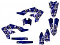 2020-2022 Yz 250 Fx Jester Blue Senge Graphics Base Kit For Yamaha 