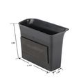 Vesul Black Front Row Door Side Storage Box Handle Armrest Phone Container For Vw Volkswagen Atlas 2018 Up