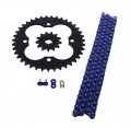 Fits Honda Trx250r 250r 520-96 Blue Non O Ring Chain Sprocket Black 13 39