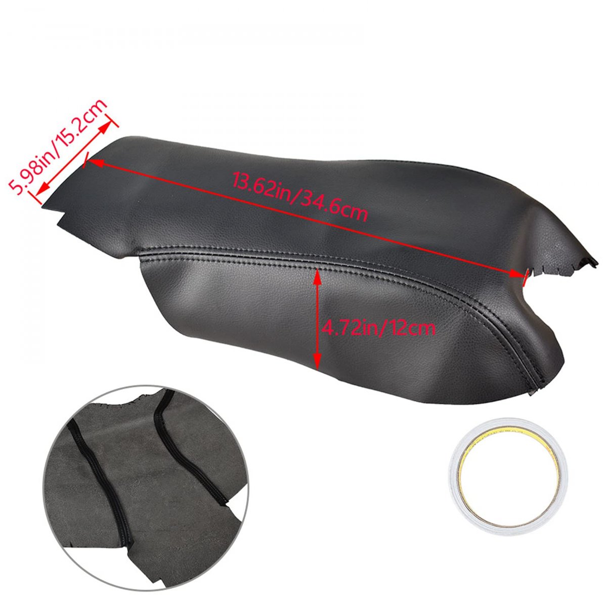 Car Leather Center Console Armrest Cover Replacement For 2006-2013 Range Rover Sport
