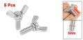 Uxcell Stainless Steel Wing Screw Bolts 5mm X 12mm Thread Hardware Parts 5 Pcs