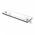 Allied Brass Rm-1-16-gal Remi Collection 16 Inch Vanity Gallery Rail Glass Shelf Matte White 