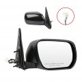 Ocpty Black Right Side Mirror Fit For 2006-2014 Suzuki Grand Vitara Smooth Glass Manual Folding