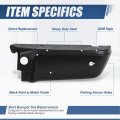 Auto Dynasty Rear Bumper End Cap Replacement For 2008-2016 Ford F-250 350 450 Super Duty W Park Assist Cutouts Passenger Right