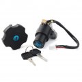 Liru Motorbike Ignition Switch Fuel Gas Cap Keys Set For Yamaha Xt600 Tw200 Xt225 Serow