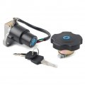 Liru Motorbike Ignition Switch Fuel Gas Cap Keys Set For Yamaha Xt600 Tw200 Xt225 Serow