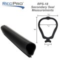 Rv Secondary Slide In Seal 3 4 Bulb Fits 1 Slot Weather Stripping Rubber Hollow For Windows And Doors Black 35 Ft