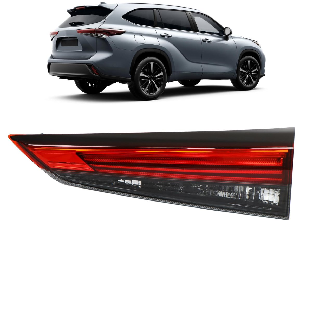 Passenger Side Inner Tail Light Assembly For Toyota Highlander 2020 2021 2022 Replacement 815800e180 To2803156 Red And Clear