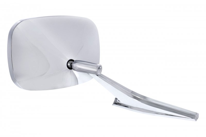 United Pacific 110295 Rectangular Exterior Mirror With Convex Glass For 1968-72 Chevy Passenger Car R H