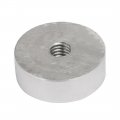 Uxcell 4pcs 30mm Dia 10mm Thickness M8 Thread Aluminum Disc Hardware For Glass Table