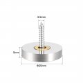 Uxcell Mirror Screws Decorative Caps Cover Nails Brushed Stainless Steel 25mm 8pcs