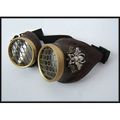Steampunk Goggles Large Bee Siding Honeycomb Brass Caps 