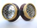 Steampunk Goggles Large Bee Siding Honeycomb Brass Caps