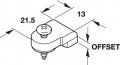 Glass Retainer Clip Plastic Clear 3 16