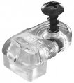 Glass Retainer Clip Plastic Clear 3 16 