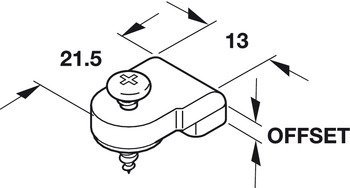 Glass Retainer Clip Plastic Clear 3 16