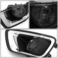 Pair Smoked Lens Fog Light Lamps W Chrome Trim Bezel Cover Switch Compatible With Chevy Colorado 15-19