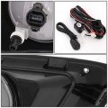 Pair Smoked Lens Fog Light Lamps W Chrome Trim Bezel Cover Switch Compatible With Chevy Colorado 15-19