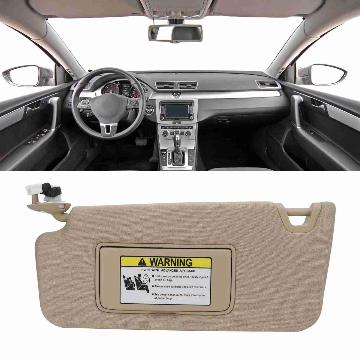 Left Driver Side Sun Visor Interior 83280 Tc0 H91za Replacement For 2008a 2012 Beige