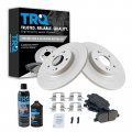 Rear Brake Pad And Rotor Kit With Chemical Ceramic Premium G Coated For 2014 2019 Mitsubishi Outlander 2013 2020 Sport Bka24776 