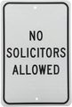 Nmc Tm66j Traffic Sign Legend No Solicitors Allowed 12 Length X 18 Height Engineer Grade Prismatic Reflective Aluminum 0 080 